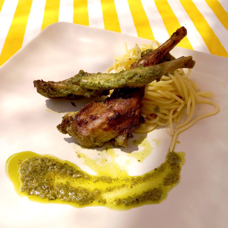 CONEJO AL PESTO - Recetas